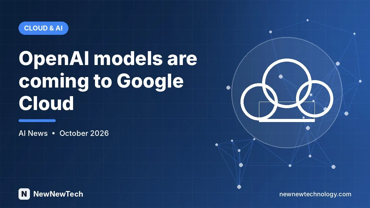 OpenAI models on Google Cloud graphic showing frontier AI models entering a cloud model garden